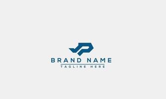 Logo design letter JP . Elegant modern. Vector template.