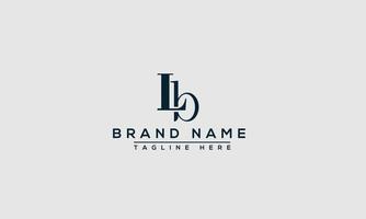 LB Logo Design Template Vector Graphic Branding Element.