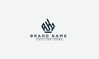 KR Logo Design Template Vector Graphic Branding Element.