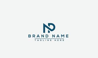 NP Logo Design Template Vector Graphic Branding Element.