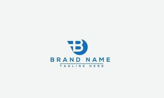 B Logo Design Template Vector Graphic Branding Element.