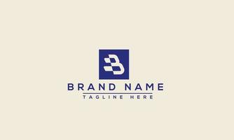 B Logo Design Template Vector Graphic Branding Element.