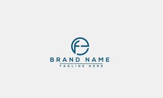 Logo design letter EF . Elegant modern. Vector template.