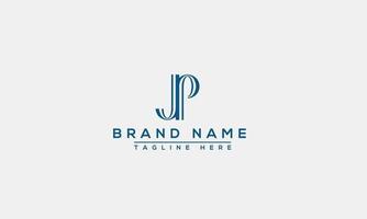 Logo design letter JP . Elegant modern. Vector template.