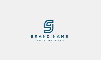 Logo design letter JS . Elegant modern. Vector template.