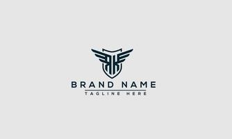 RK Logo Design Template Vector Graphic Branding Element.