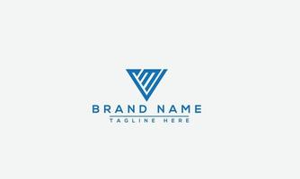 MV Logo Design Template Vector Graphic Branding Element.