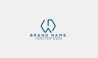 Logo design letter WD . Elegant modern. Vector template.