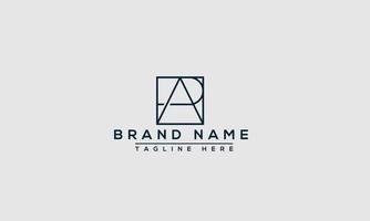 AP Logo Design Template Vector Graphic Branding Element.