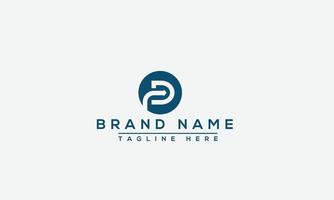 FD Logo Design Template Vector Graphic Branding Element.