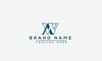 AW Logo Design Template Vector Graphic Branding Element.