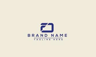 FD Logo Design Template Vector Graphic Branding Element.