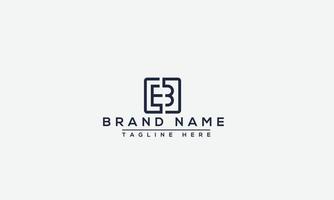 letra de diseño de logotipo eb. elegante moderno. plantilla vectorial vector