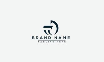 TD Logo Design Template Vector Graphic Branding Element.