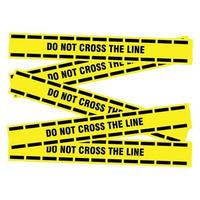 police tape do not cross the line vector design