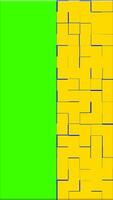 Creative design Green and yellow tiles background photo