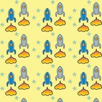 rocket pattern  background vector