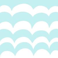 Light blue with white waves seamless pattern. geometric pattern. photo