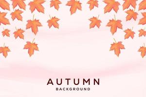 watercolor autumn leaves background illustration vector