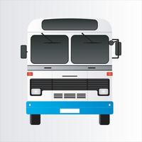 Indian Bus Vector Art Illustration