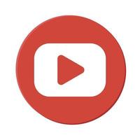 Youtube Logo, Icon, Symbol Editorial Vector Illustration