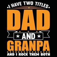 Father's Day Typography T-Shirt Design vector