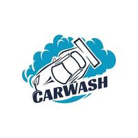 Blue Car Wash Auto Detailing Logo