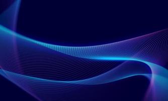 abstract wave technology background with blue light smooth and flow. photo