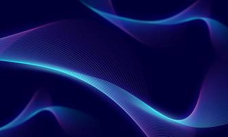 abstract wave technology background with blue light smooth and flow. photo