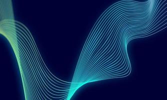 abstract wave technology background with blue light smooth and flow. photo