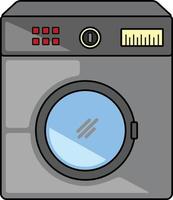 diseño de vector plano de lavadora para elemento gráfico