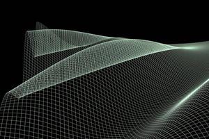 Abstract mesh wave background. Futuristic technology style. Elegant background for business presentations. photo