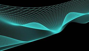 Abstract 3d mesh wave background. Futuristic technology style. Elegant background for business presentations. photo