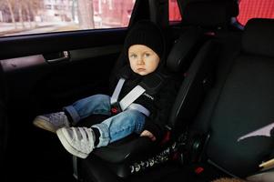 Baby in car photo