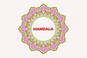 Abstract mandala background design. Frame mandala pattern design. vector