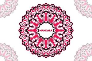 diseño de fondo de mandala abstracto. diseño de patrón de mandala de marco. vector