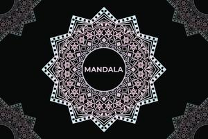 diseño de fondo de mandala abstracto. diseño de patrón de mandala de marco. vector