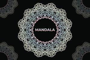 diseño de fondo de mandala abstracto. diseño de patrón de mandala de marco. vector