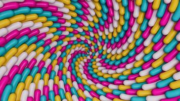 Spiral Sprinkle background Abstract Sprinkles swirl made with Colorful Sprinkles 3d Illustration photo