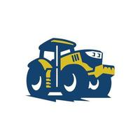 A colorful mighty look modern tractor vector