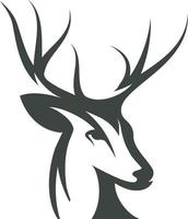 A stylistic drawing of deer vector