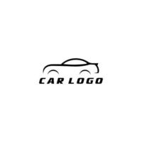 plantilla de logotipo de coche en fondo blanco vector