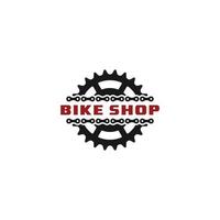 vector de plantilla de logotipo de tienda de bicicletas, icono en fondo blanco