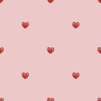 Cute seamless hand drawn watercolor love heart pattern background photo