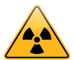 vector danger radiation sign