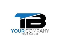 Trendy Letter TB Logo Design Creative Vector Symbol illustration.