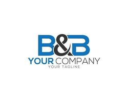 Modern B And B Letter Logo Design vector