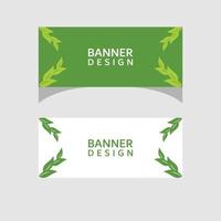 diseño de banner de naturaleza verde vector