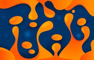 Liquid Abstract Blue Orange vector