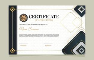 certificado elegante gris vector